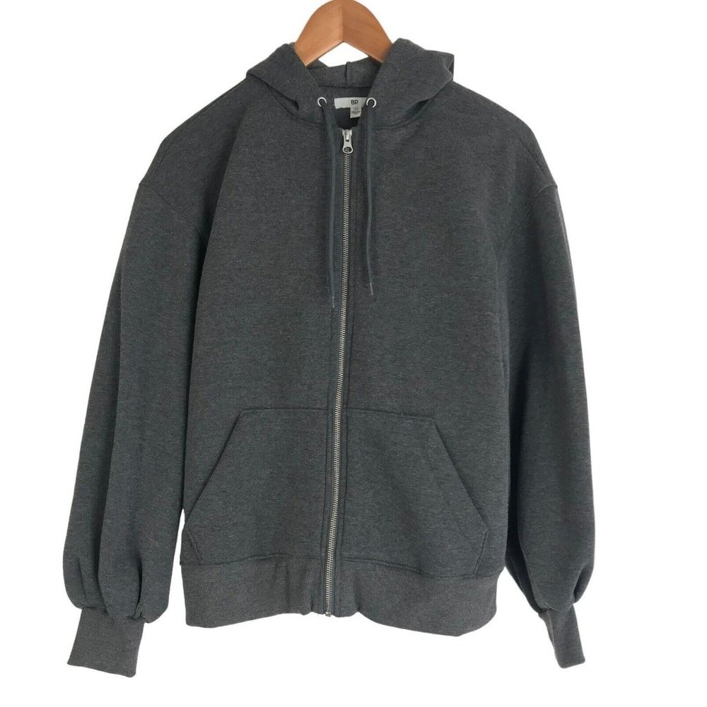 BP Jacket Womens Size XS Extra‎ Small Hoodie Hooded Gray Full Zip Nordstrom